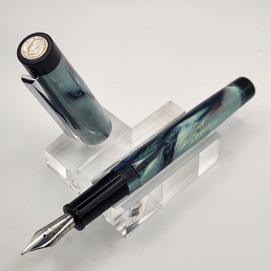 "All About the Benji's" IKE Fountain Pen with clip - DaveDollarCustomPens
