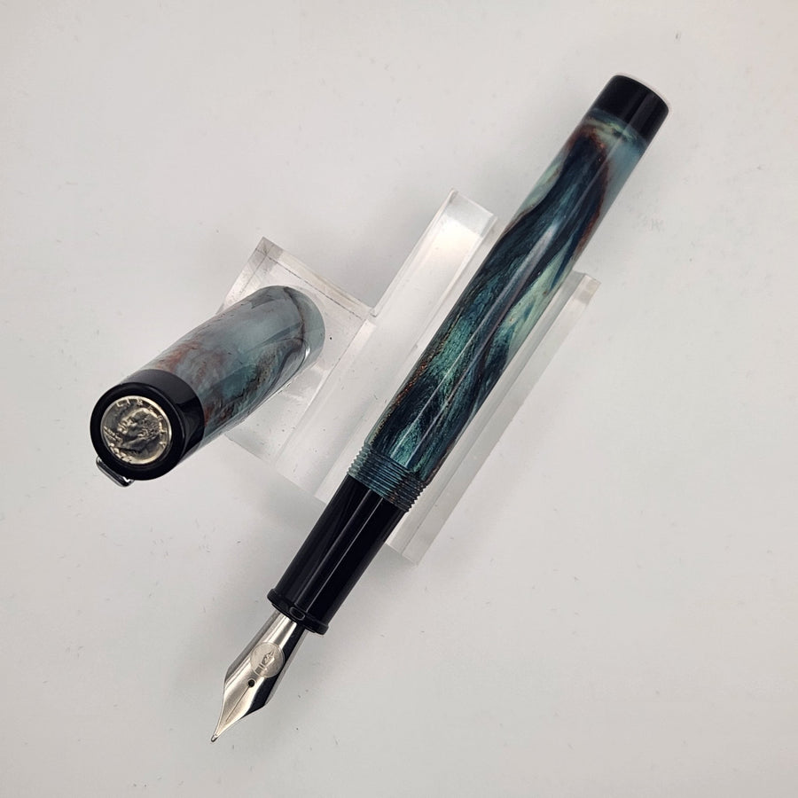 "All About the Benji's" IKE Fountain Pen with clip - DaveDollarCustomPens