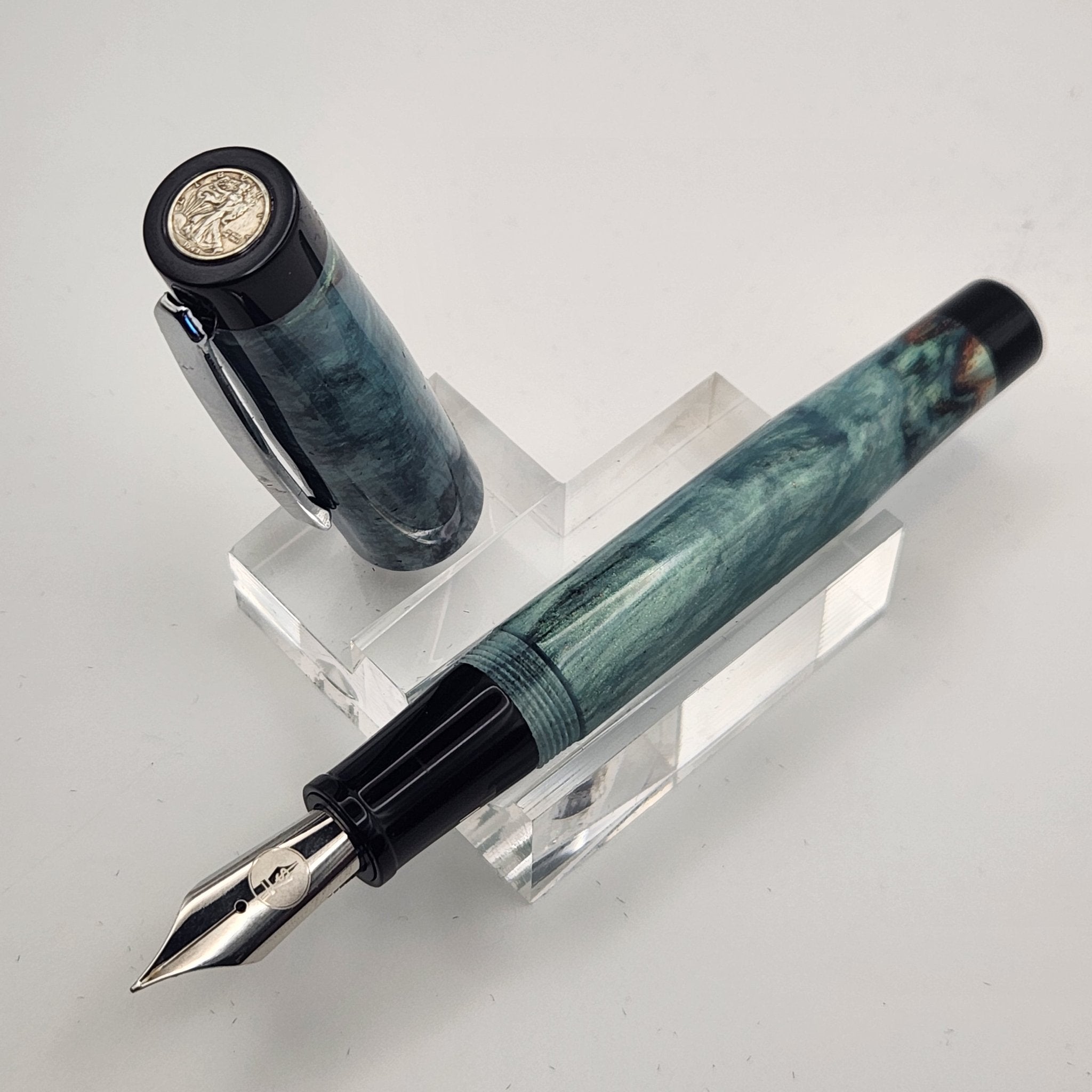 "All about the Benjis" - Liberty Fountain Pen 8 Nib with clip - DaveDollarCustomPens