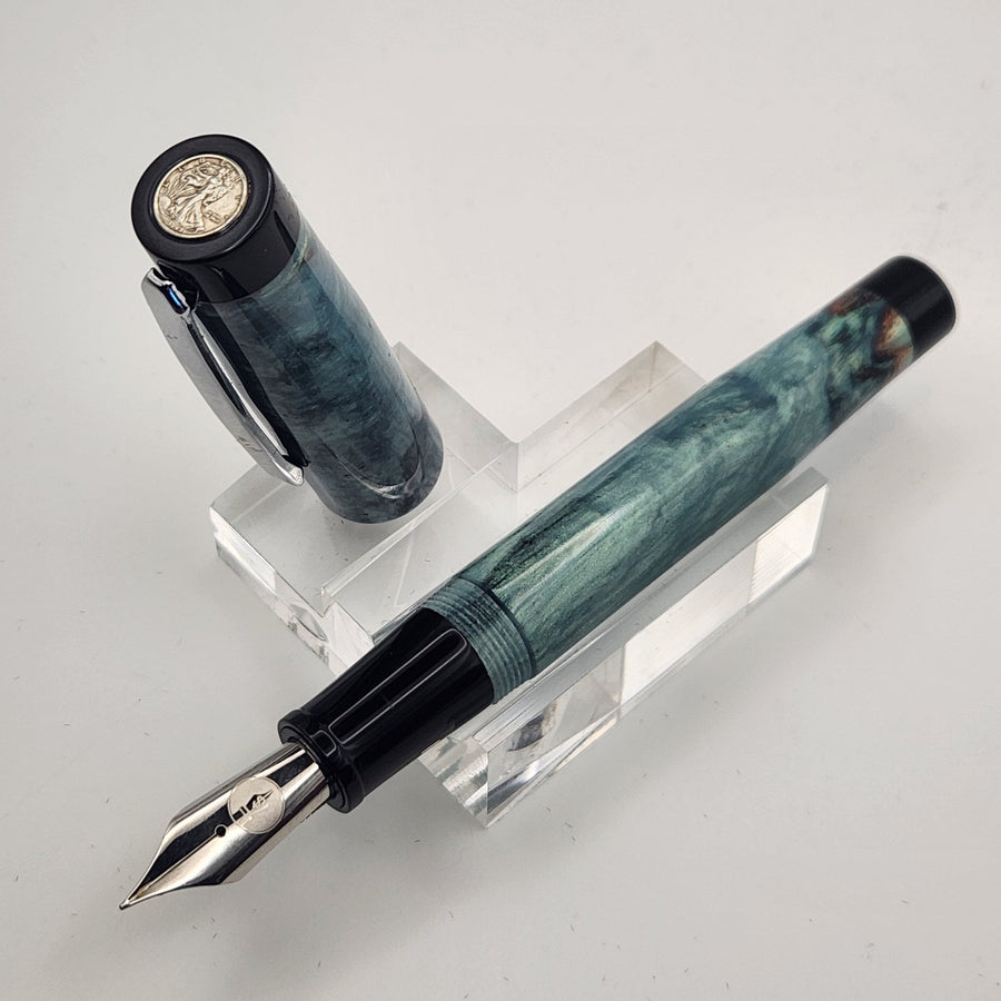 "All about the Benjis" - Liberty Fountain Pen 8 Nib with clip - DaveDollarCustomPens