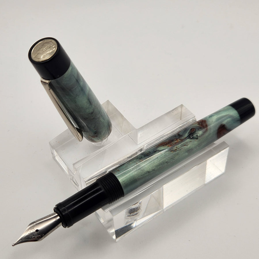“All about the Benji’s” - Mercury Convertible Pocket Fountain Pen / Rollerball with clip - DaveDollarCustomPens