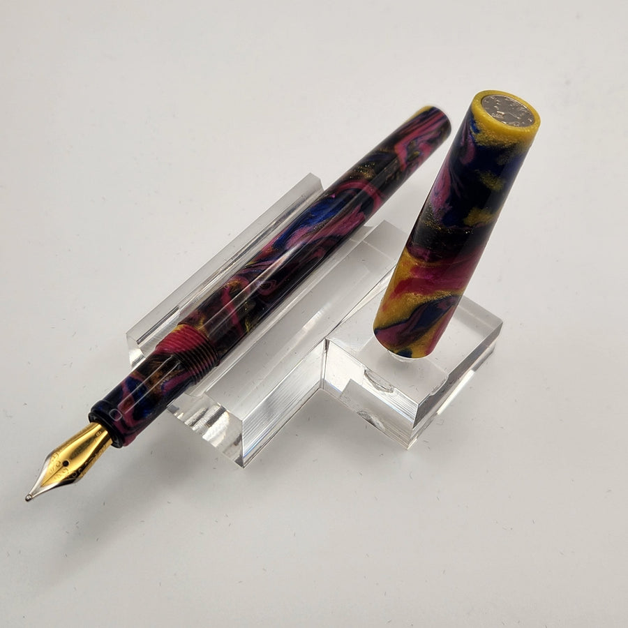"Emperor Moth" - Mercury Convertible Fountain Pen / Rollerball - DaveDollarCustomPens