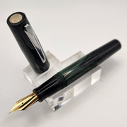 "Jaguar Ebonite" - Liberty Fountain Pen - with Clip and #8 Nib - DaveDollarCustomPens