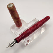 Mercury Convertible Pocket Fountain Pen / Rollerball - “Vandy Ruby" - DaveDollarCustomPens
