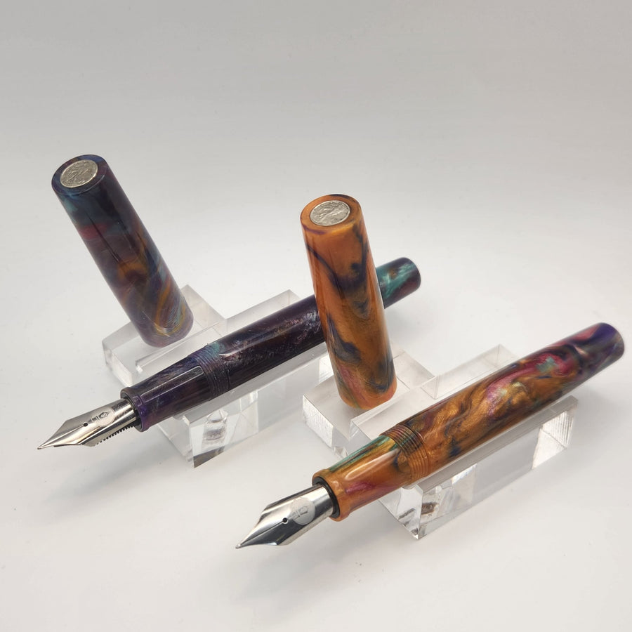 "Plum Sister" - Liberty Fountain Pen - 8 Nib - DaveDollarCustomPens