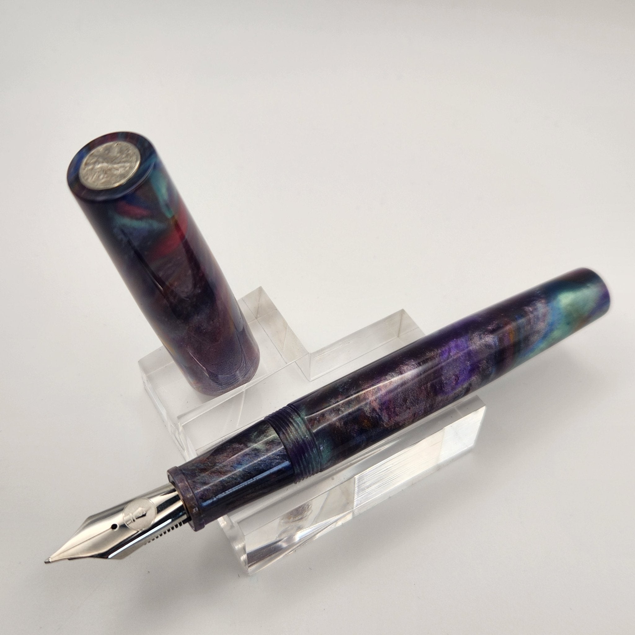 "Plum Sister" - Liberty Fountain Pen - 8 Nib - DaveDollarCustomPens
