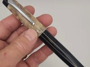 "Conway Opal" and Black Acrylic - Liberty Fountain Pen - #8 Nib with clip