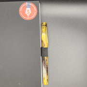 Long Mercury Pocket Fountain Pen with Clip - “Winter Grasses with Snow"