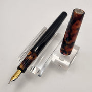 "Kyoto & Black Ebonite" Mercury Convertible Fountain Pen / Rollerball