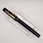 "Honey Noir & Black" Mercury Convertible Fountain Pen / Rollerball with clip