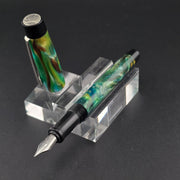 Mercury Pocket Fountain Pen - Belize Cenote with clip