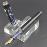 "Omas Blue Lucens Celluloid" - Mercury Convertible Fountain Pen / Rollerball with clip