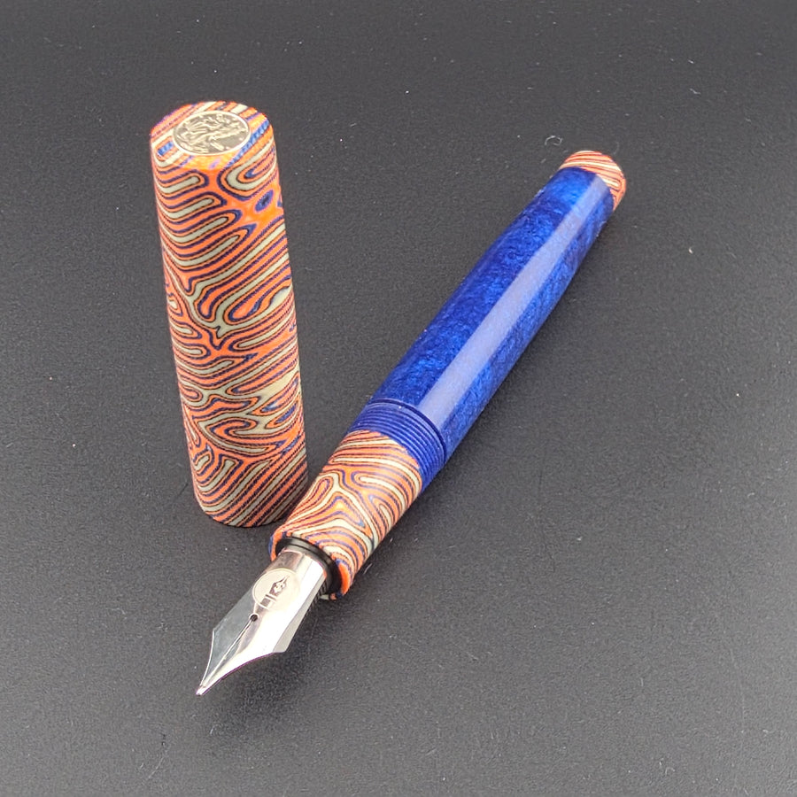 "Wild Tiger" Micarta Liberty Fountain Pen #8 Nib