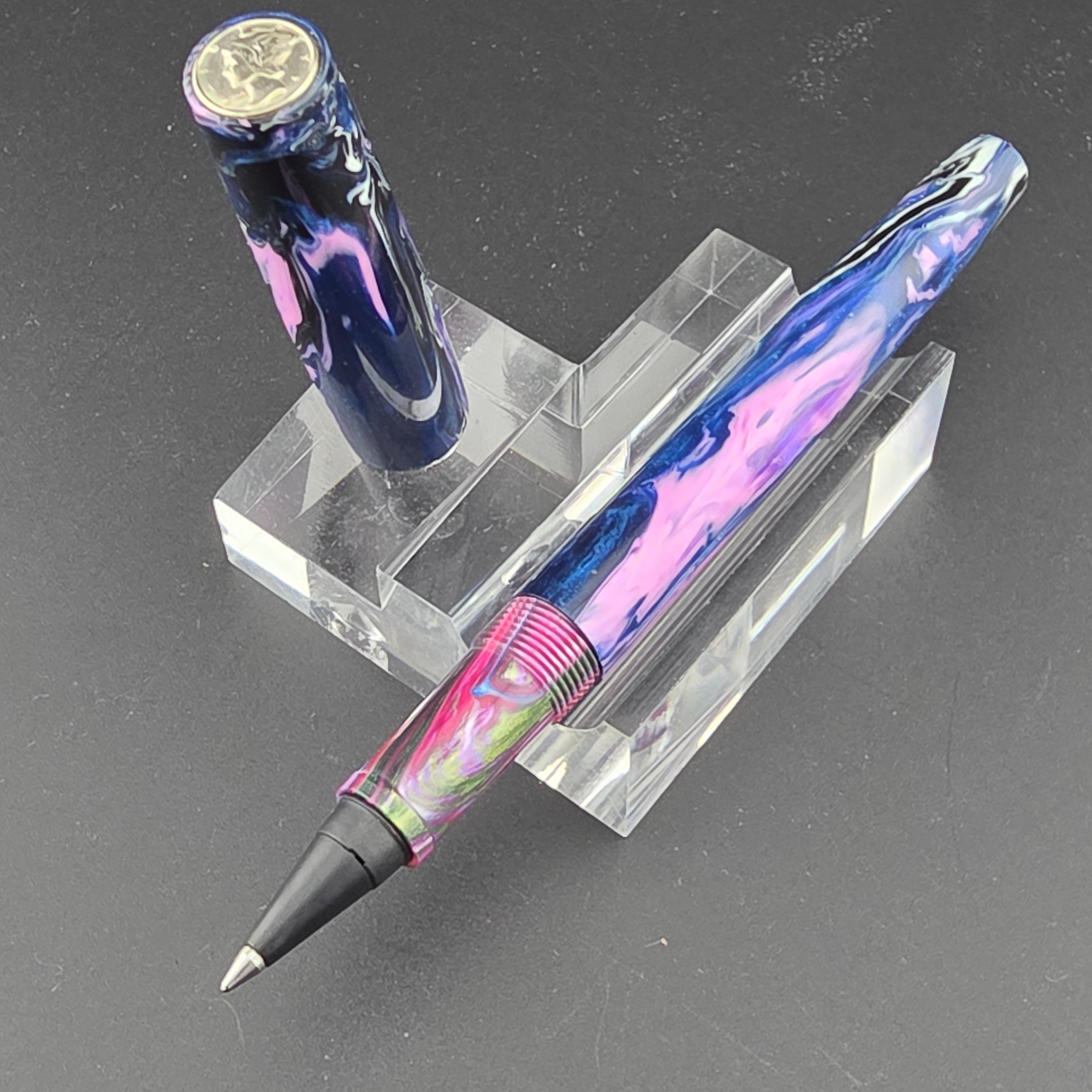 "Purple Storm" - Mercury Convertible Fountain Pen / Rollerball