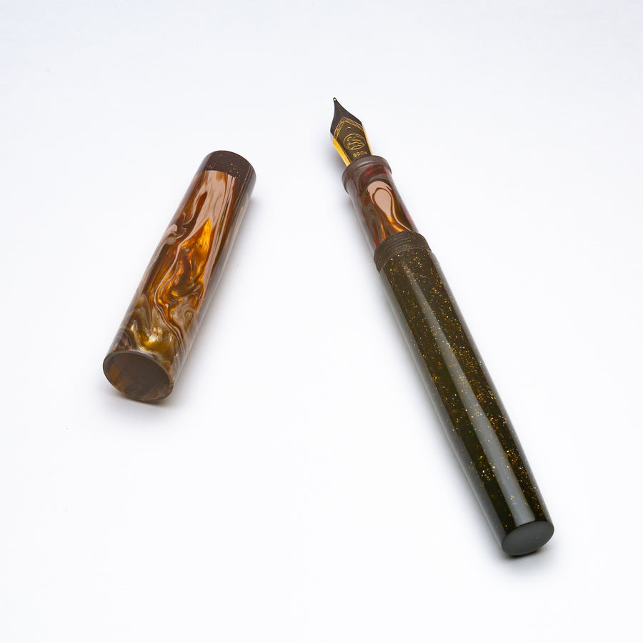 IKE Fountain Pen - Augusta Theater and Brown Sparkle