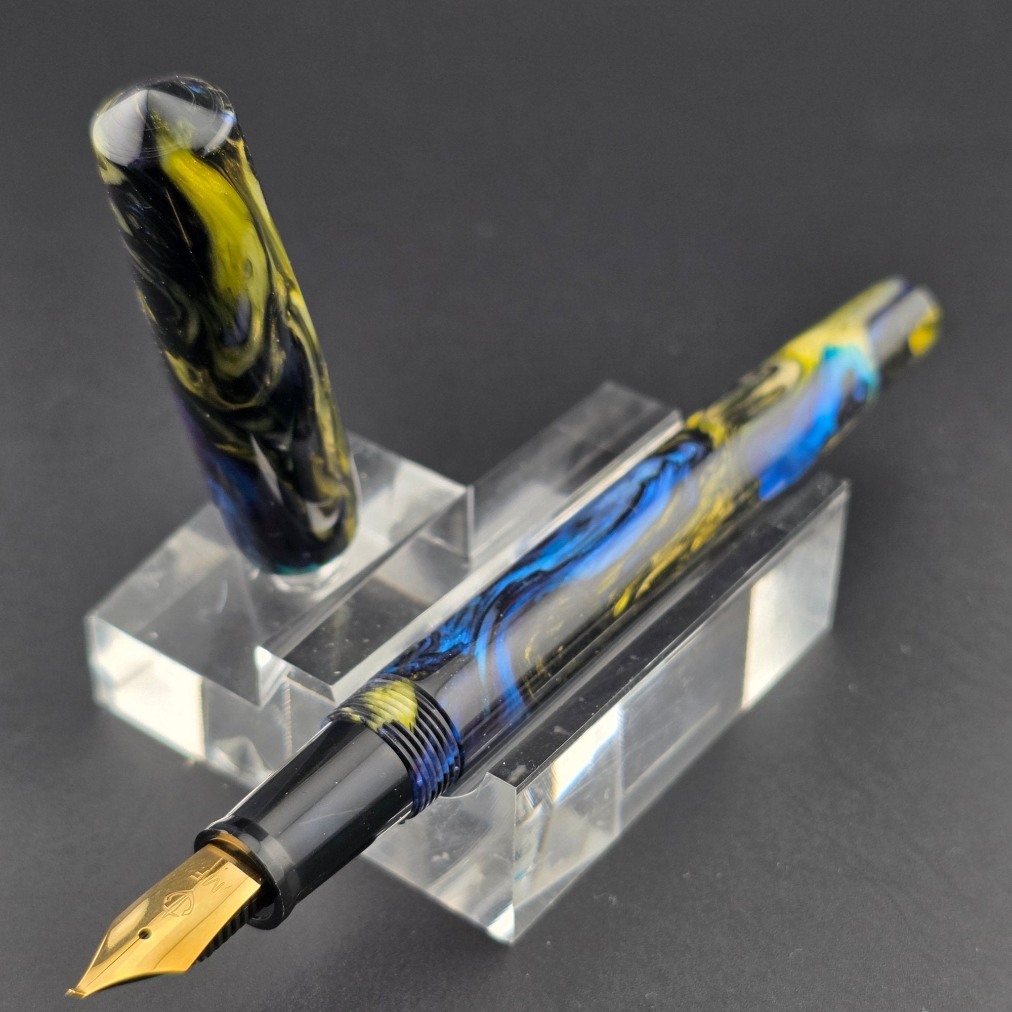 "Abalone X" - Fude Freedom fountain pen - DaveDollarCustomPens