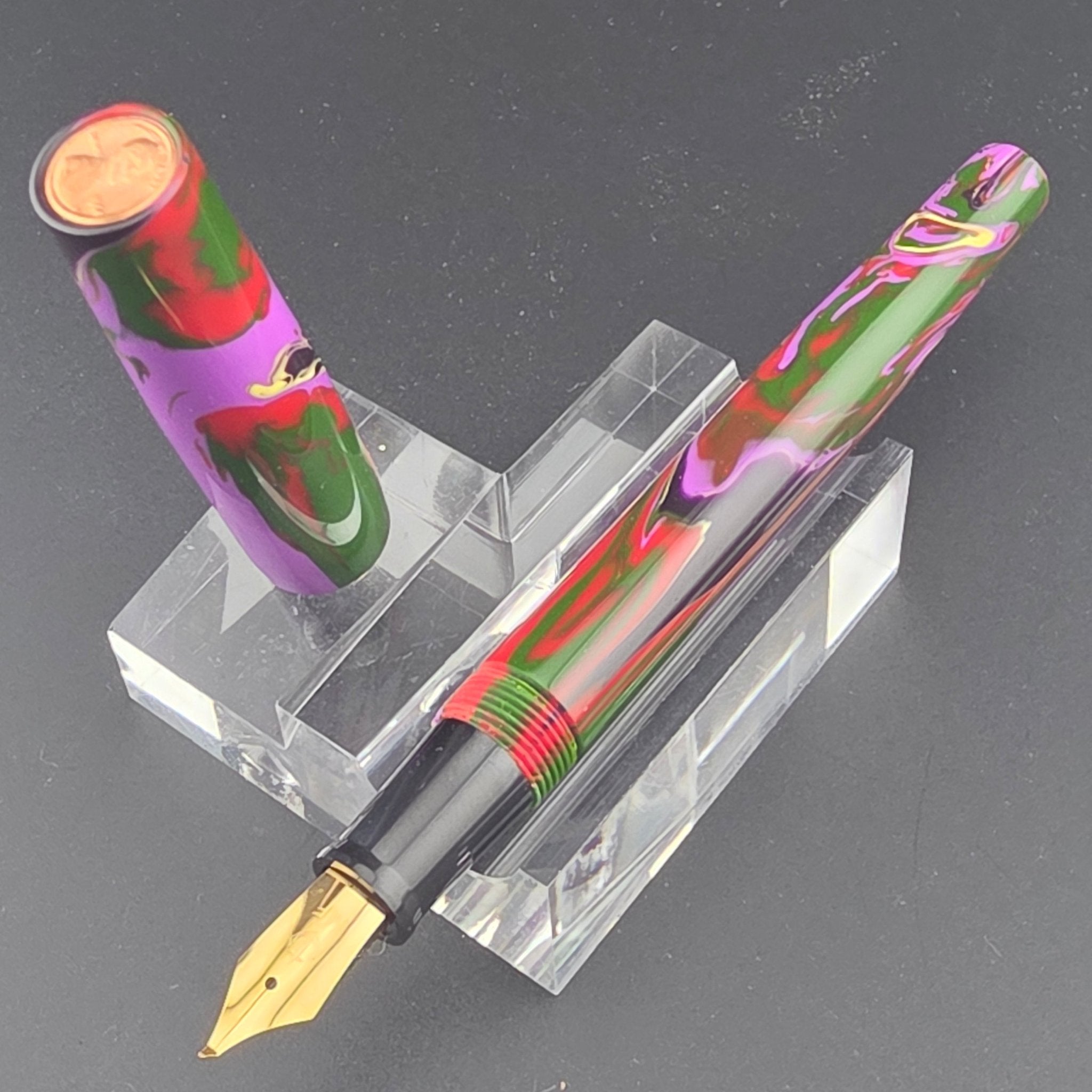 "Abstract Art" - Fude Freedom fountain pen - DaveDollarCustomPens