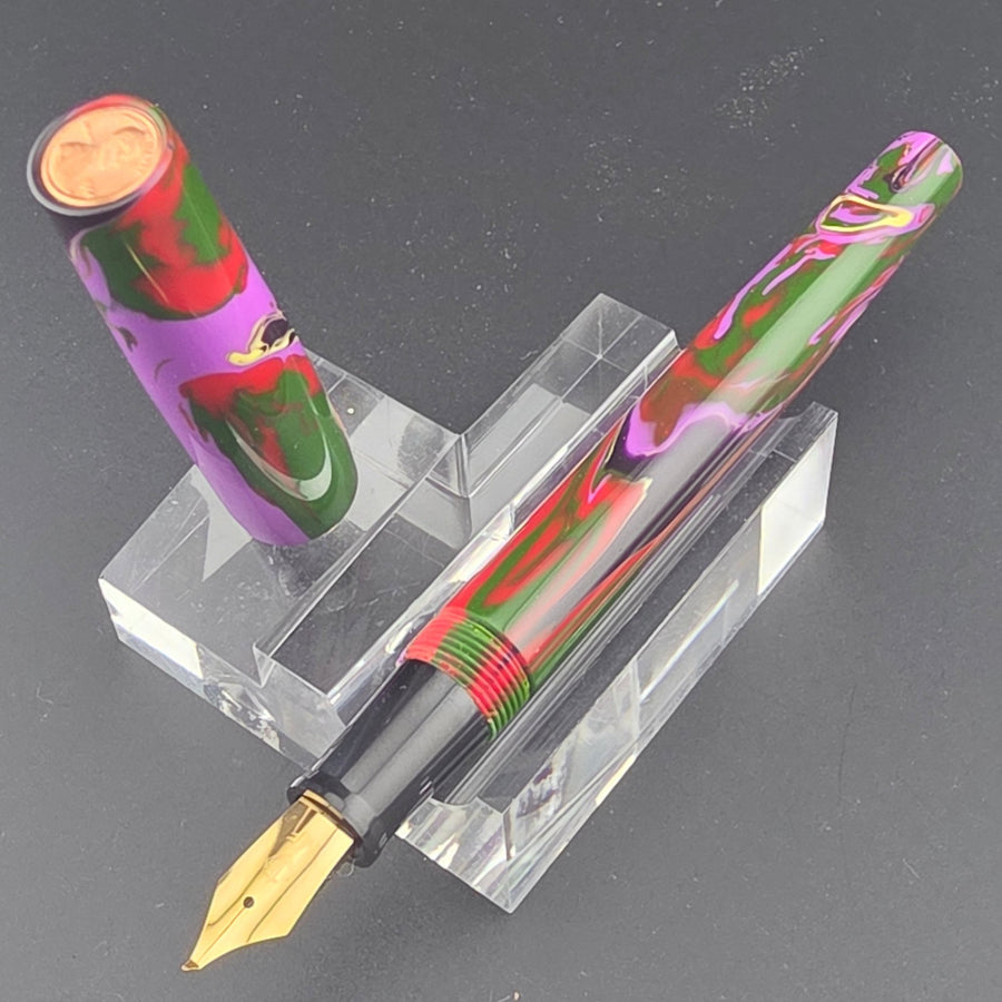 "Abstract Art" - Fude Freedom fountain pen - DaveDollarCustomPens