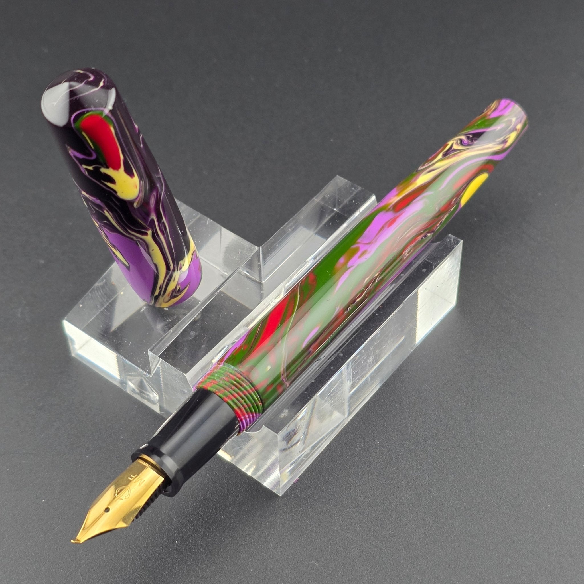 "Abstract Art" - Fude Freedom fountain pen - DaveDollarCustomPens