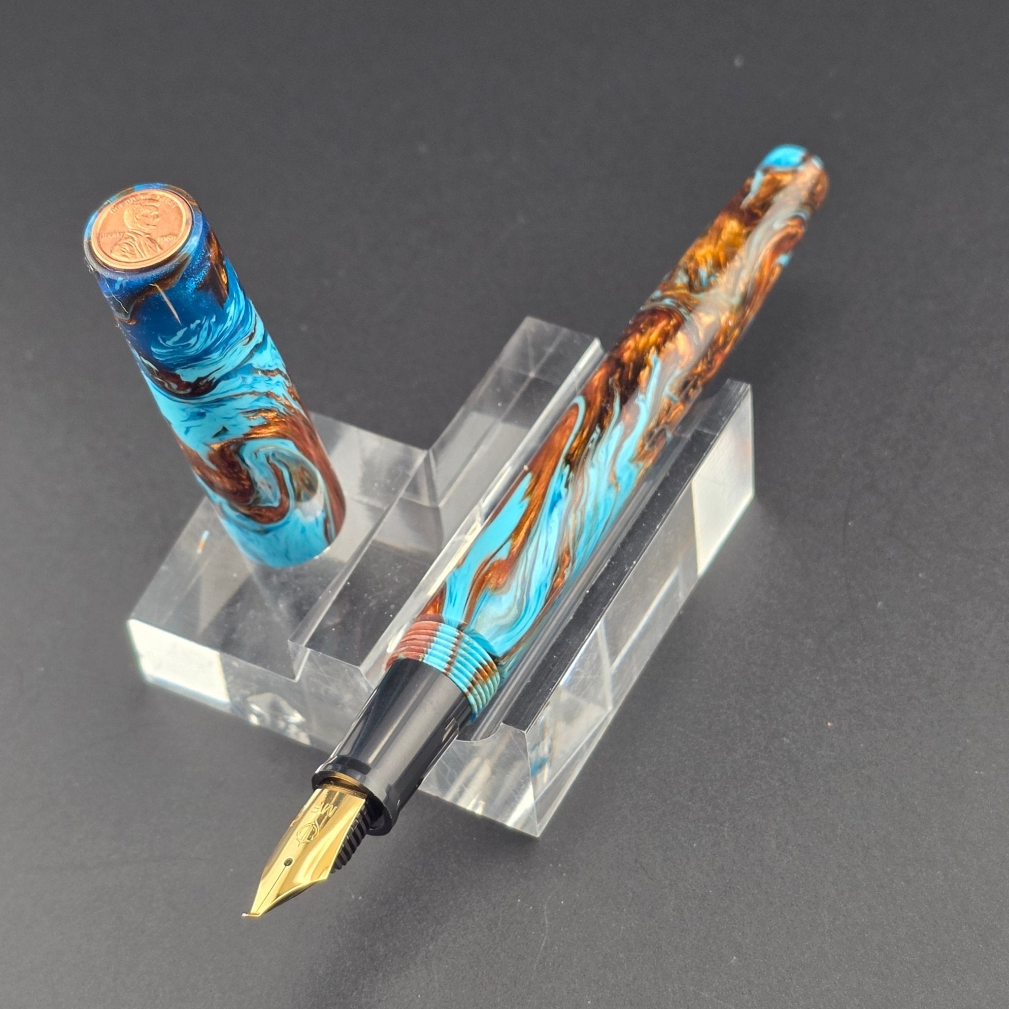 "Acadian Driftwood" - Fude Freedom fountain pen - DaveDollarCustomPens