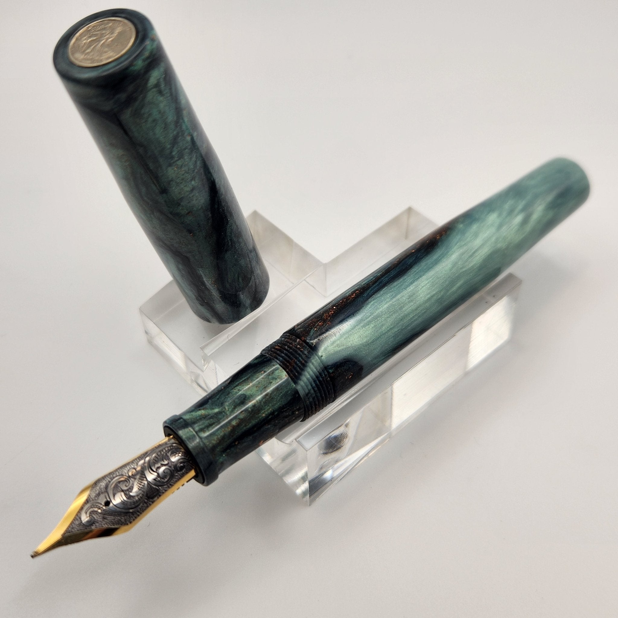 "All about the Benjis" - Liberty Fountain Pen - #8 Nib - DaveDollarCustomPens