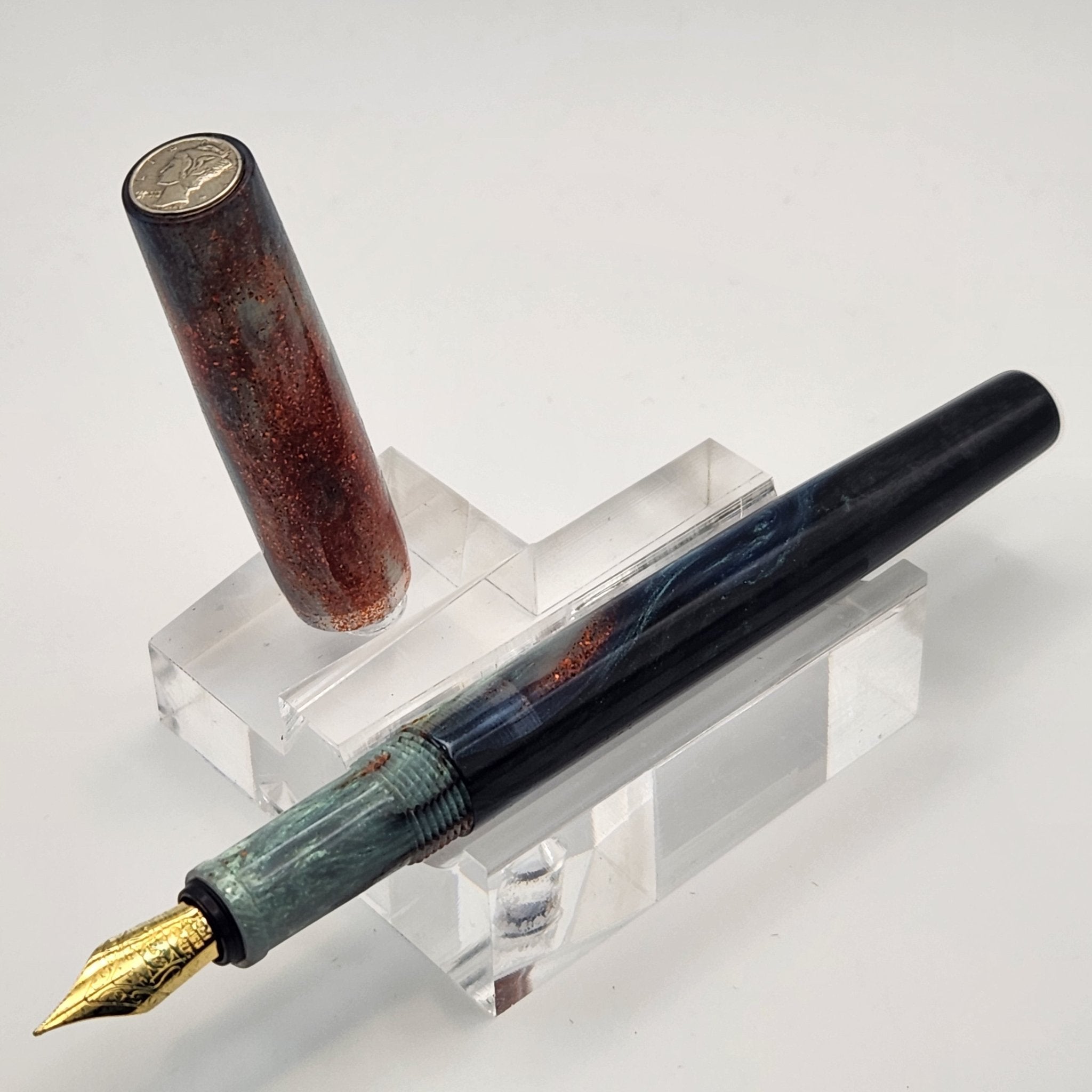 "All about the Benjis" - Mercury Convertible Fountain Pen / Rollerball - DaveDollarCustomPens