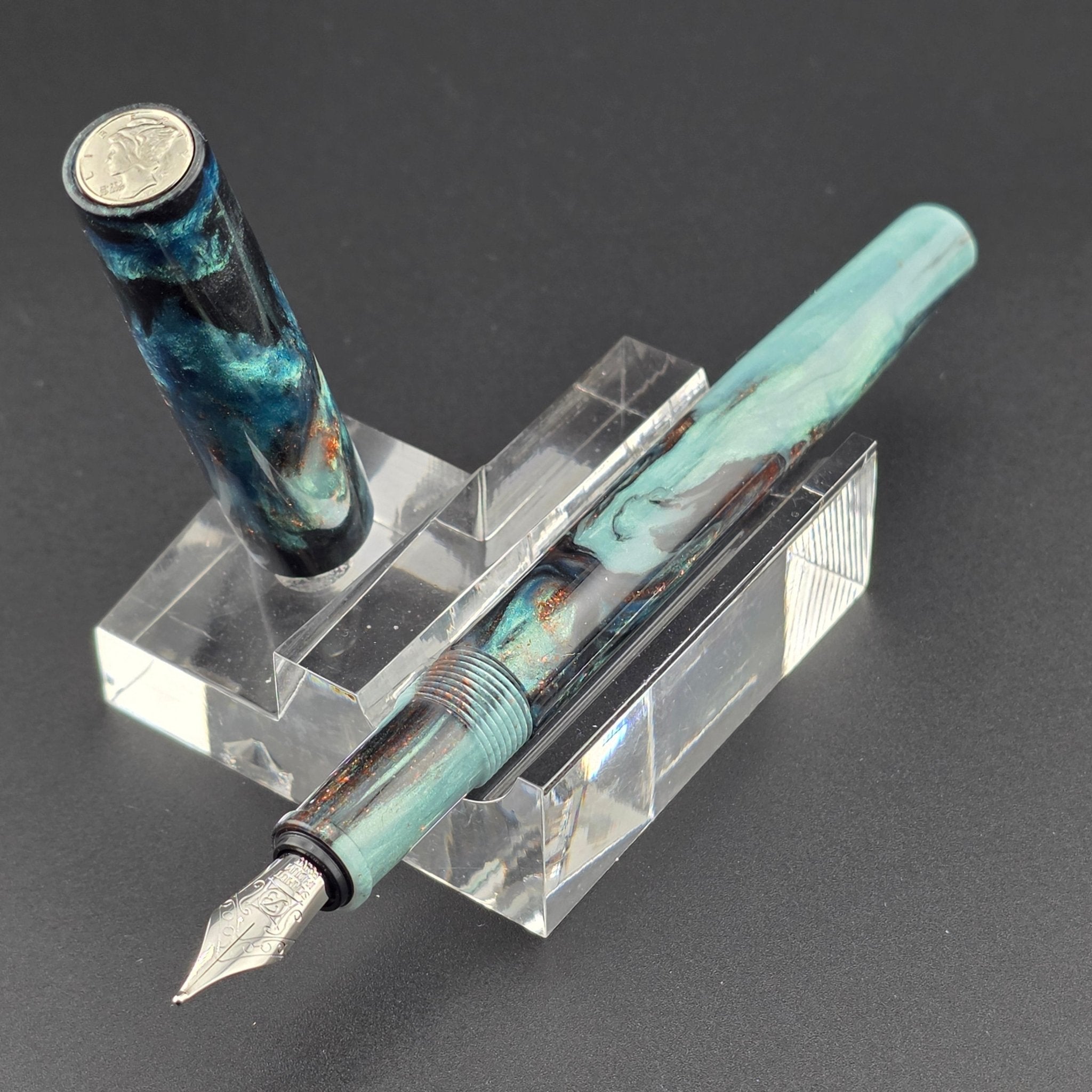 "All about the Benjis" - Mercury Convertible Fountain Pen / Rollerball - DaveDollarCustomPens