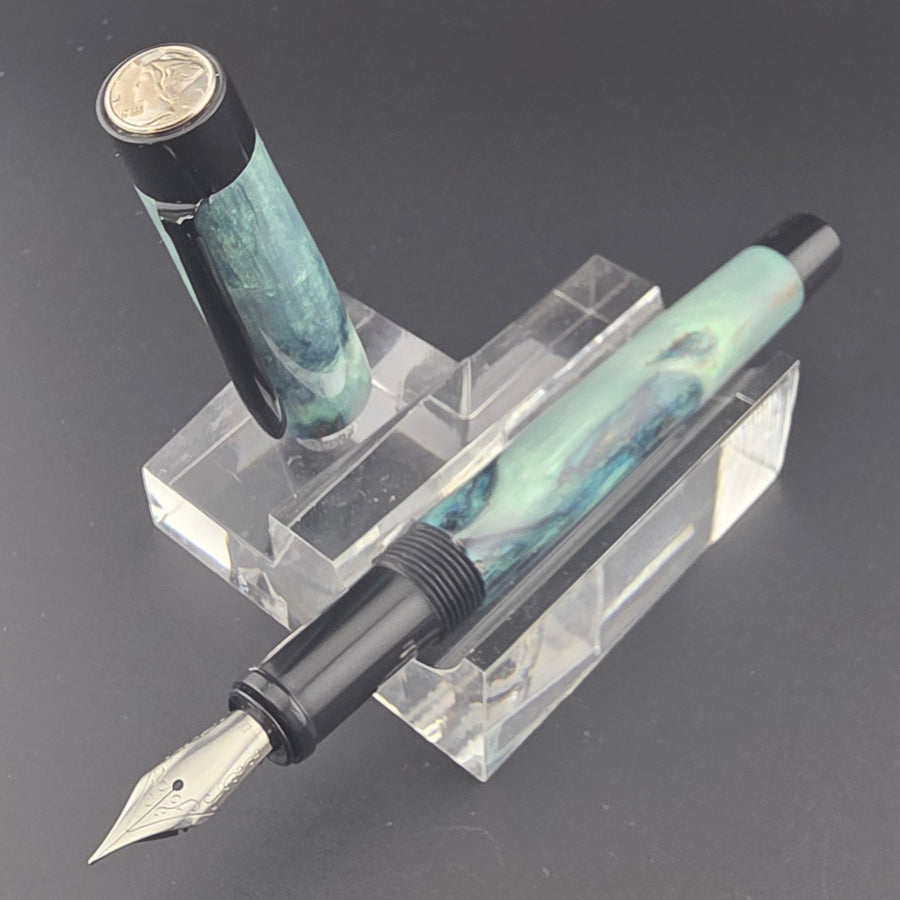 “All about the Benjis" - Mercury Convertible Pocket Fountain Pen / Rollerball with clip - DaveDollarCustomPens