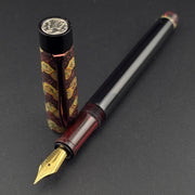 Anton 649 - Mercury Convertible Fountain Pen / Rollerball - Handmade Ebonite with clip - DaveDollarCustomPens