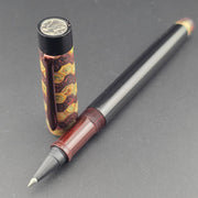 Anton 649 - Mercury Convertible Fountain Pen / Rollerball - Handmade Ebonite with clip - DaveDollarCustomPens