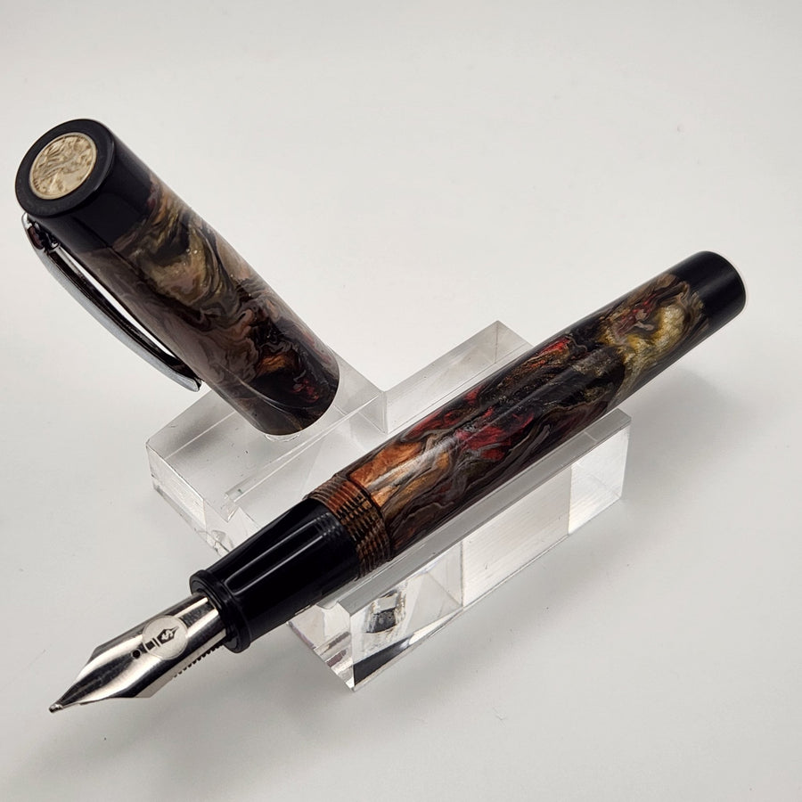 "Augusta Theater" - Liberty Fountain Pen - #8 Nib with clip - DaveDollarCustomPens