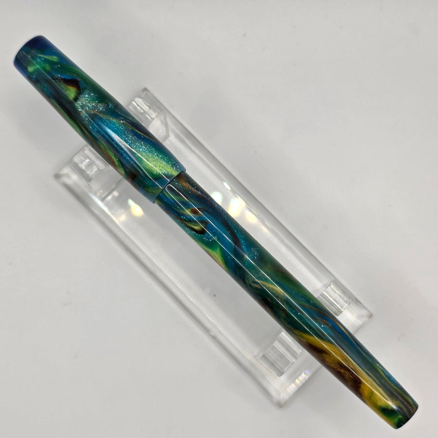 "Belize Cenote" - Fude Freedom fountain pen - DaveDollarCustomPens