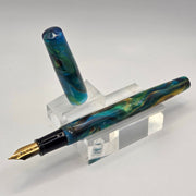 "Belize Cenote" - Fude Freedom fountain pen - DaveDollarCustomPens