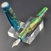 "Belize Cenote" - IKE Fountain Pen with Clip - DaveDollarCustomPens