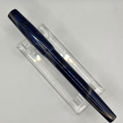 "Blue with Gold Ribbons" - Fude Freedom fountain pen body - DaveDollarCustomPens