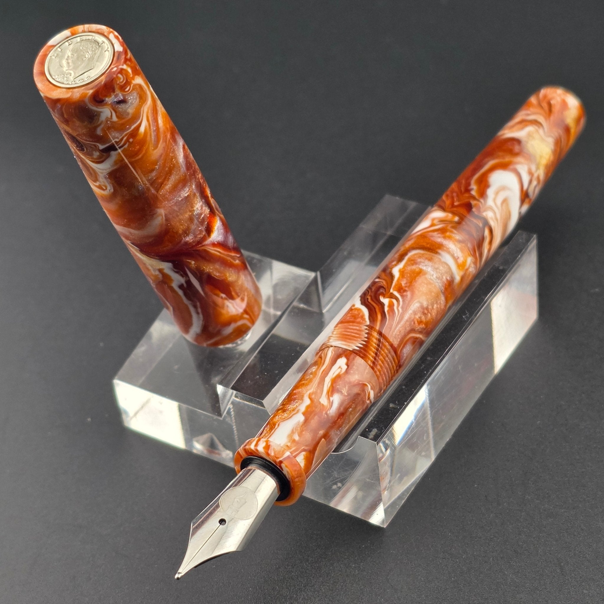 "Brown Sugar Milk Tea" - IKE Fountain Pen - DaveDollarCustomPens