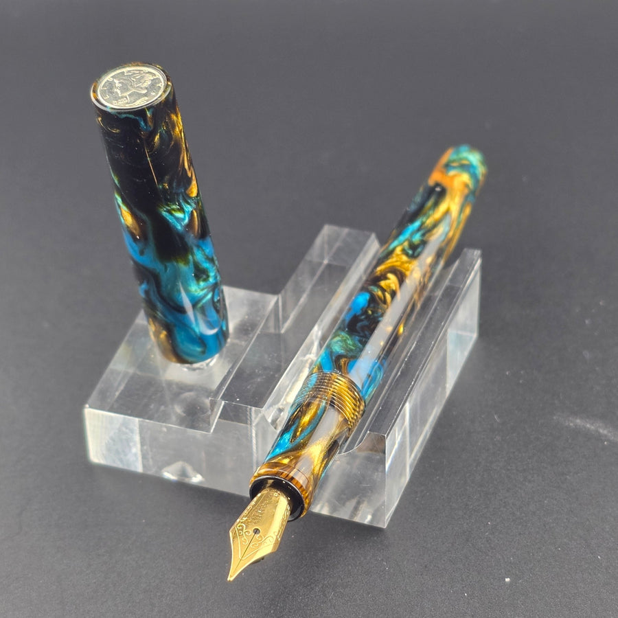 “Carson 30" - Mercury Convertible Fountain Pen / Rollerball - DaveDollarCustomPens