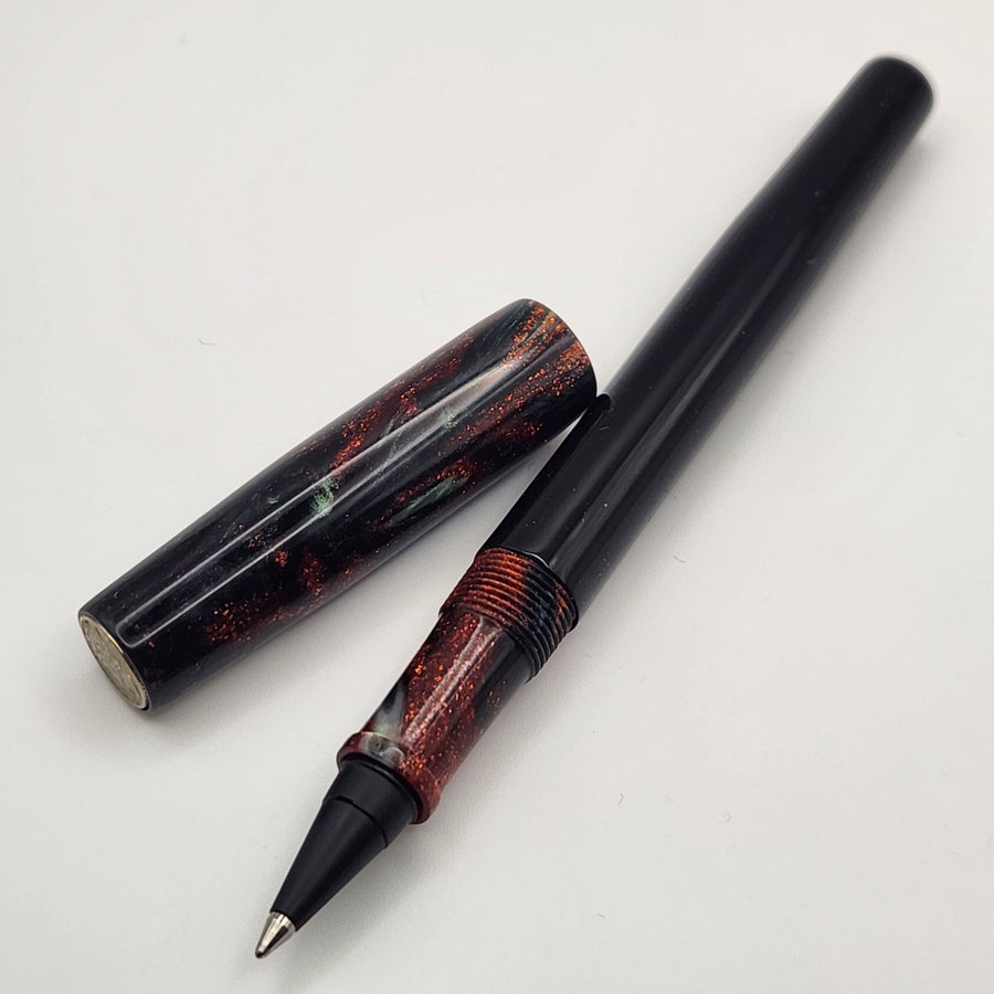 "Copper Mine" - Mercury Convertible Fountain Pen / Rollerball - DaveDollarCustomPens