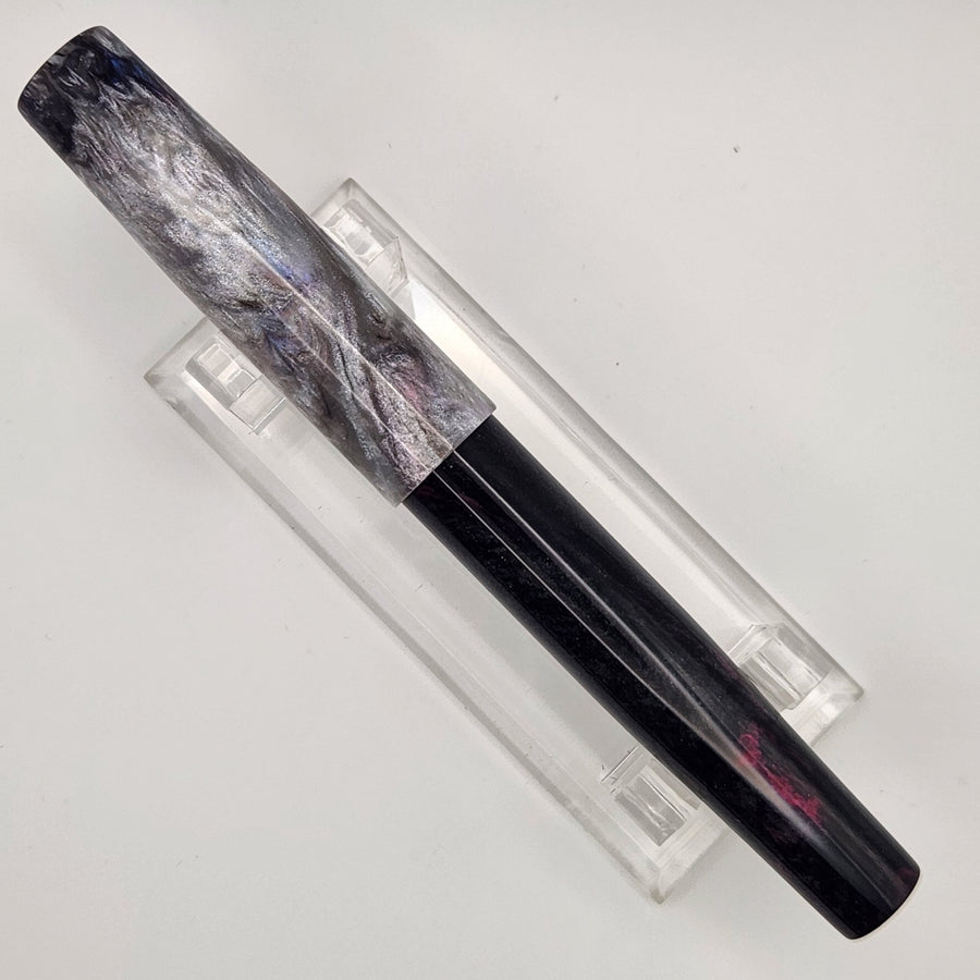 "Dark Side of the Glamorous Moon" - Liberty Fountain Pen #8 Nib - DaveDollarCustomPens