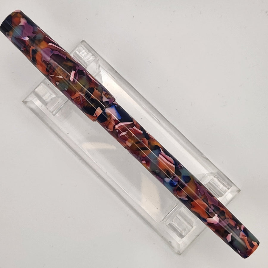 “Dazzle" Cellulose Acetate - Mercury Convertible Fountain Pen / Rollerball - DaveDollarCustomPens