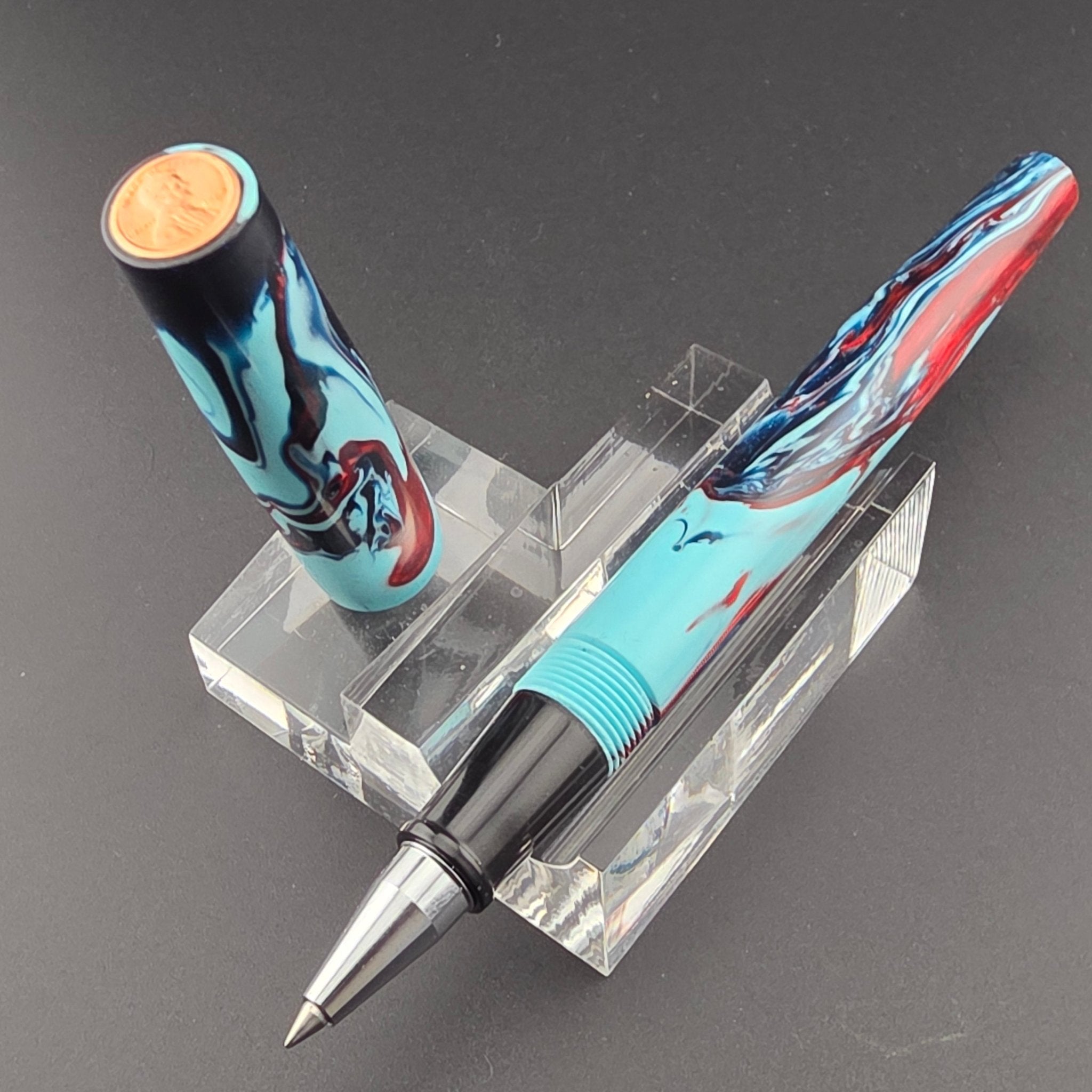 "Defend the Deep" - Freedom Convertible Fountain Pen - DaveDollarCustomPens