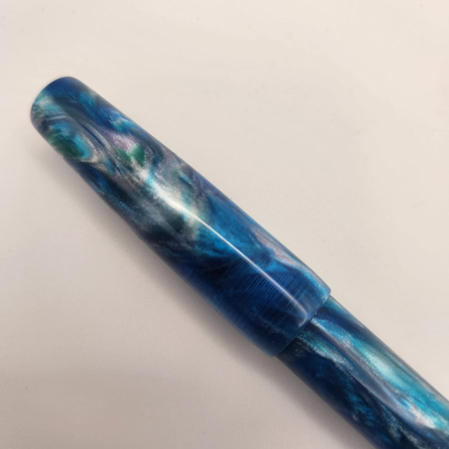 Fude Freedom fountain pen body "Cenote Test 1" - DaveDollarCustomPens