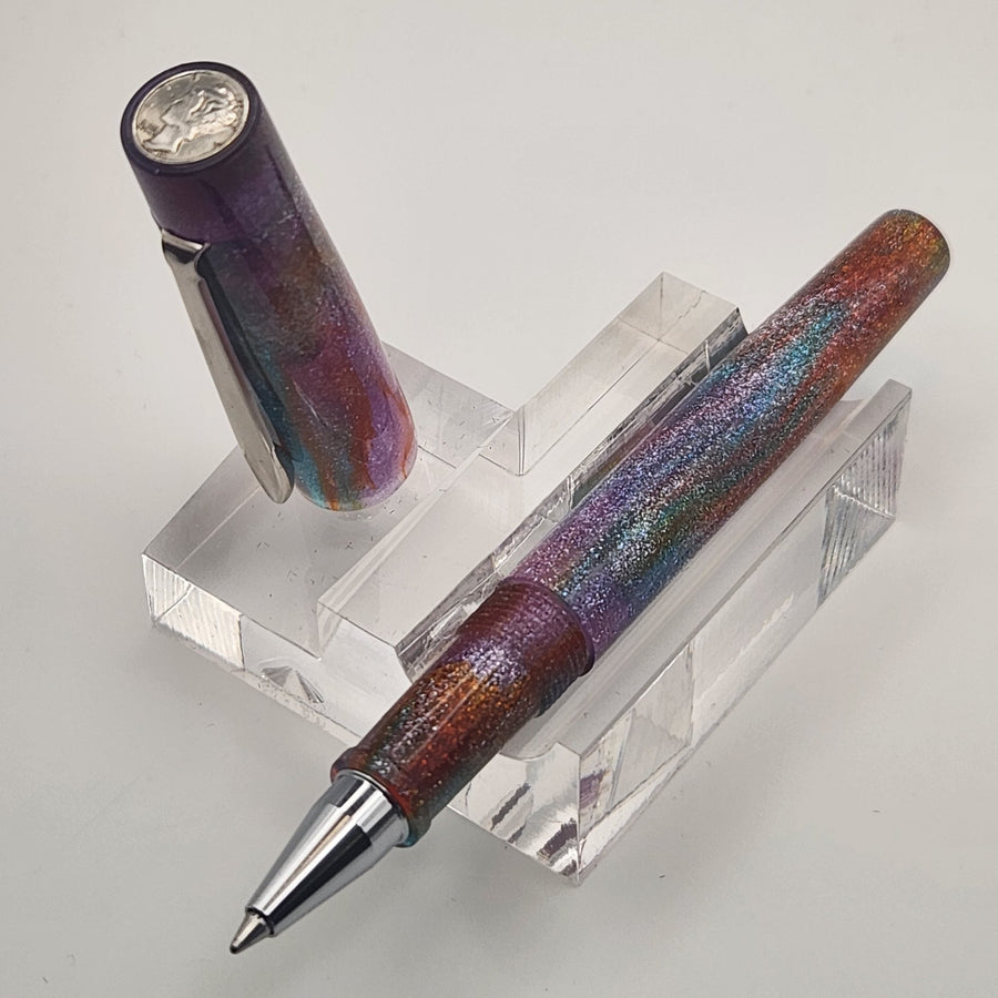 “Galaxy Prime Lite" - Mercury Convertible Pocket Fountain Pen / Rollerball with clip - DaveDollarCustomPens
