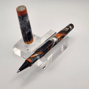 "Graphlex Mokume" - Mercury Convertible Fountain Pen / Rollerball - DaveDollarCustomPens
