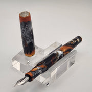 "Graphlex Mokume" - Mercury Convertible Fountain Pen / Rollerball - DaveDollarCustomPens