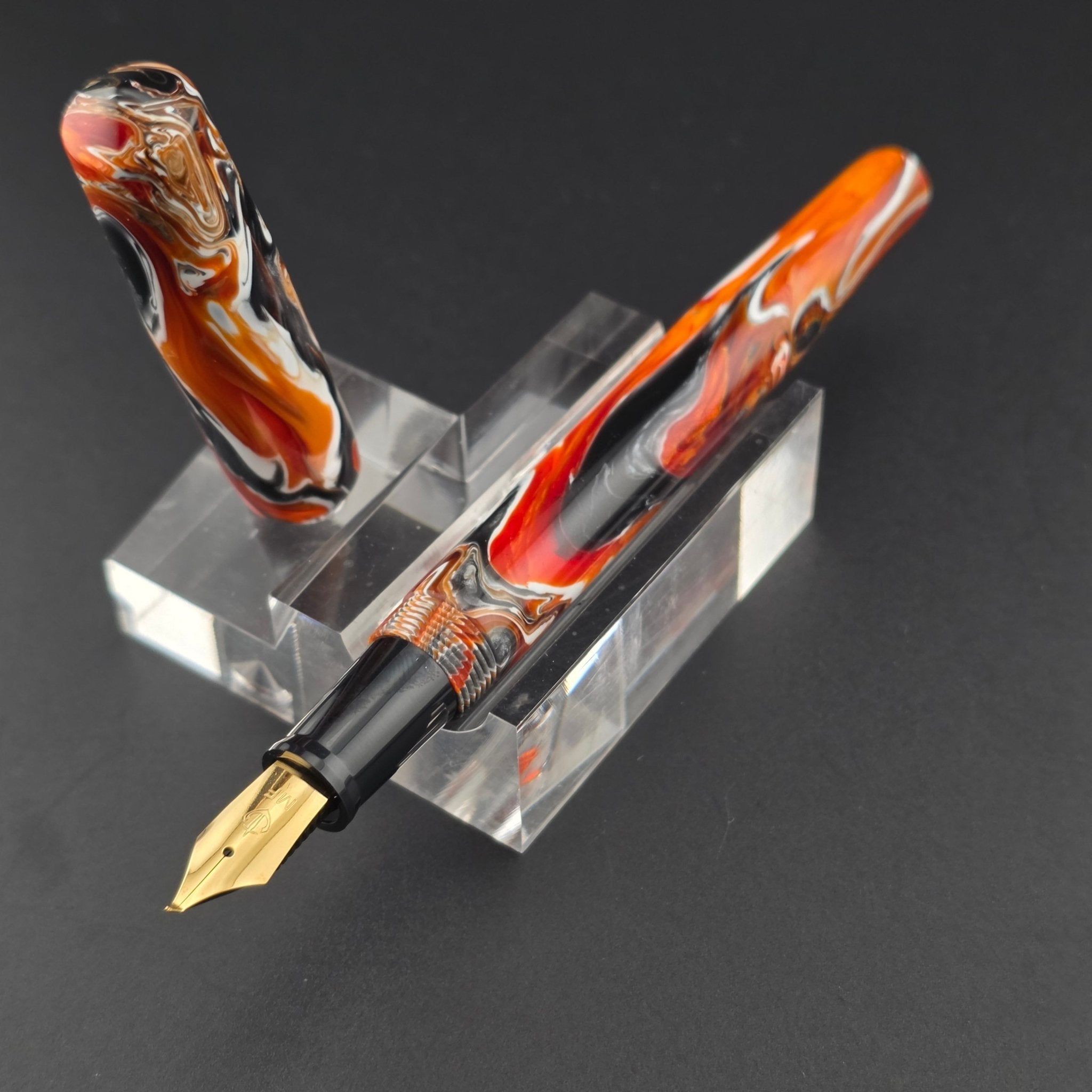 "Hallows' Eve" - Fude Freedom fountain pen - DaveDollarCustomPens