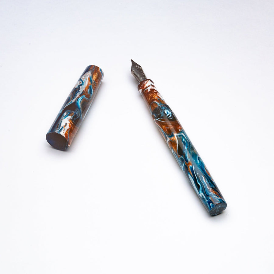 IKE Fountain Pen - Achillies Teal - DaveDollarCustomPens