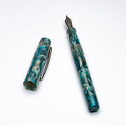 IKE Fountain Pen - Emerald Isle with clip - DaveDollarCustomPens