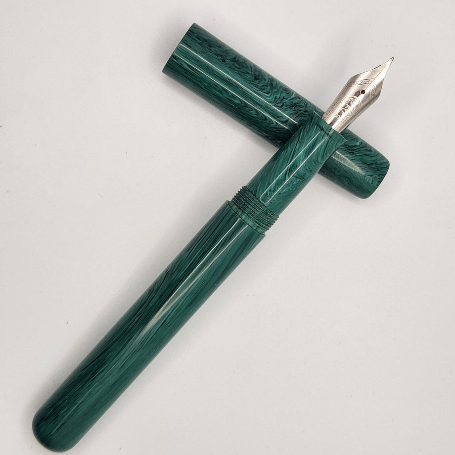 IKE Fountain Pen - Juma GEM Green - DaveDollarCustomPens