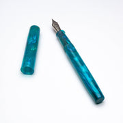 IKE Fountain Pen - Teal Swirl - DaveDollarCustomPens